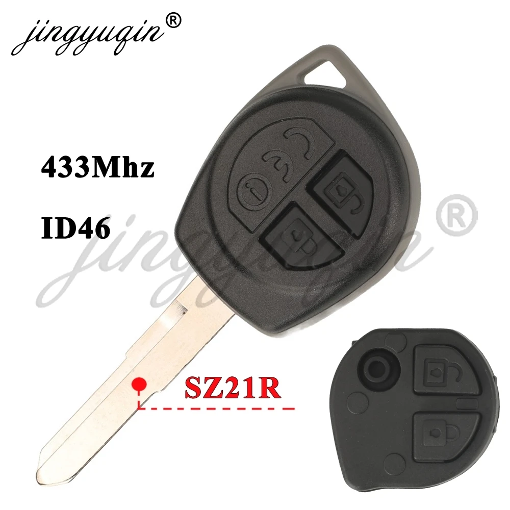 jingyuqin Remote Car Key For Suzuki Swift Ciaz Ertiga 2012+ Head 37145M55B21 433MHz ID46 T68L0 37145-71L20 37145-71L21