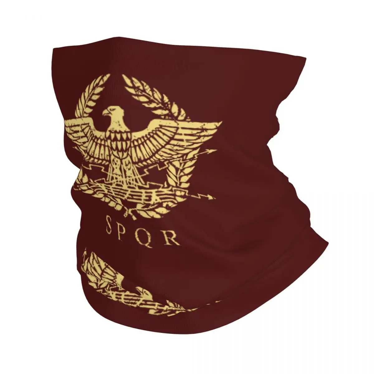 

Roman Empire Eagle Emblem Bandana Neck Gaiter Printed SPQR Wrap Scarf Warm Balaclava Fishing Unisex Adult Windproof