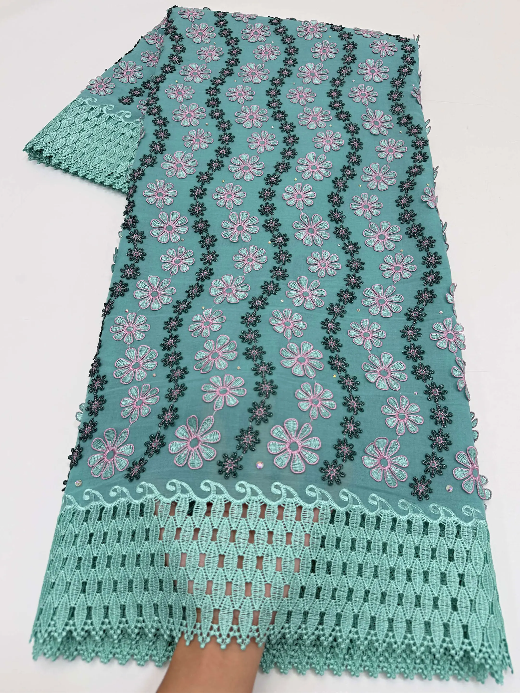 Wedding Dress Supply - Nigerianische Stickerei-Spitze aus hochwertiger Schweizer Baumwolle,