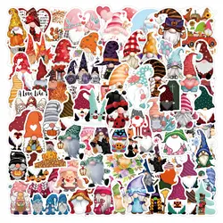 120PCS Cartoon Dwarf Christmas Decorative Sticker Children's DIY Toy Sticker Laptop Phone Car Diary Kawaii Funny Kid Sticker