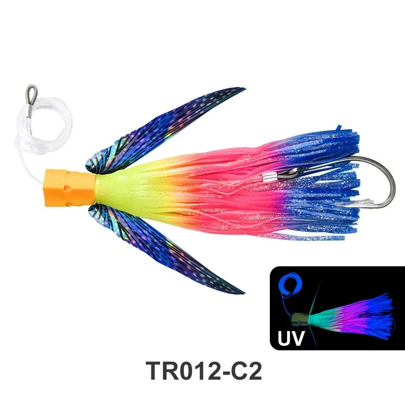 big sea fishing lures 5 Pcs/Bag Blue Fly Fish Saltwater Trolling Tuna Mahi Wahoo Dora Saltwater Game Fishing Tackle (12in Squid+Blue Fly Fish) : Sports & Outdoors Featuring a smooth and effortless trolling action The Original Mahi Chaser Ballyhoo