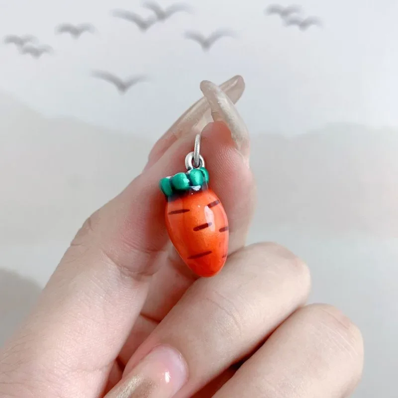 Enamel Craftsmanship Sweet and Cute Carrot Clavicle Chain Pendant Personalized Exquisite Jewelry Pendant