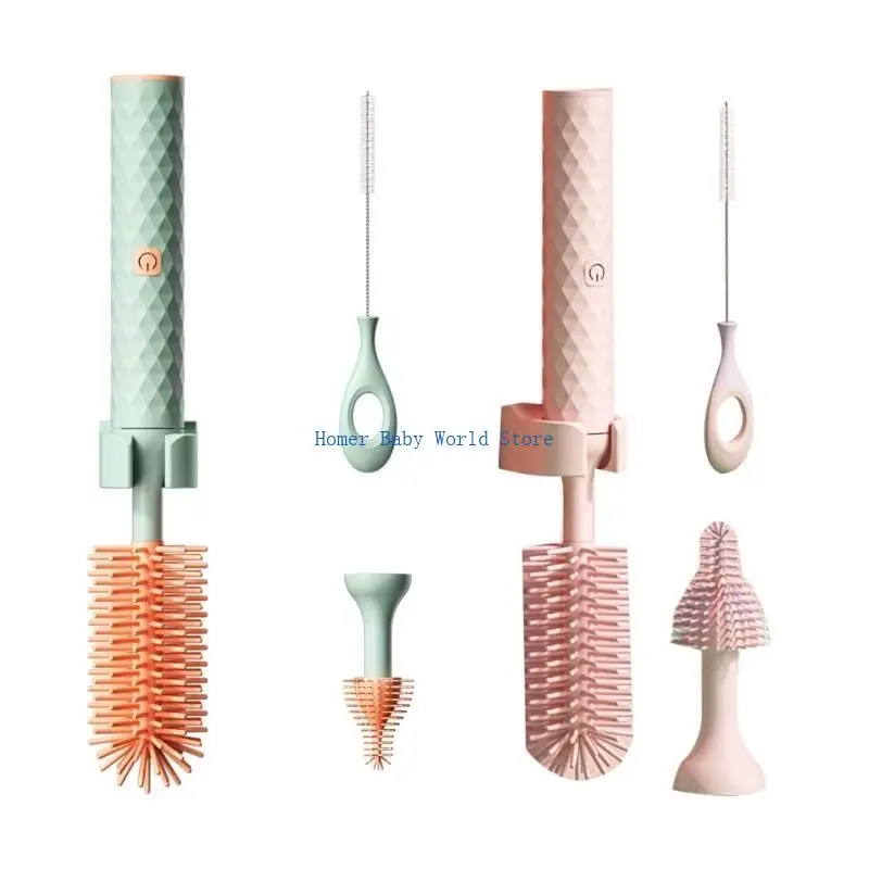 فرش زجاجات لتنظيف الزجاجات من B2QD لتنظيف كوب زجاجي لحلمة زجاجات الأطفال