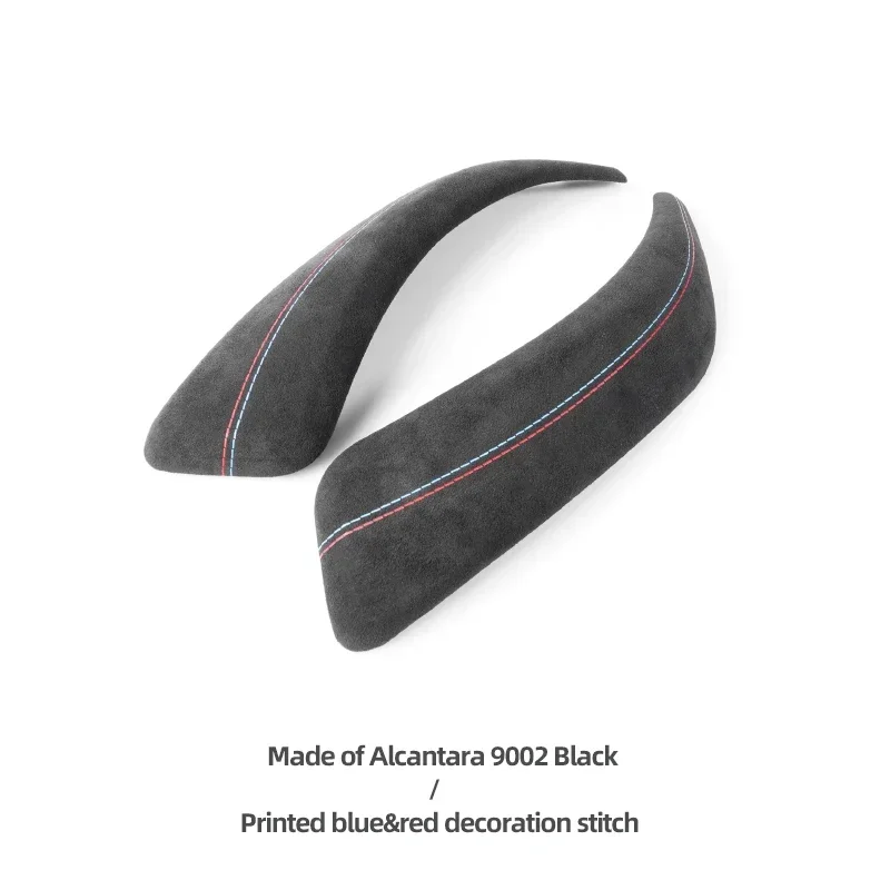 For BMW F20 1 Series Interior Trim Door Armrest Handle Cover Performance Sticker Made of Alcantara Auto Wrap Car Accessories