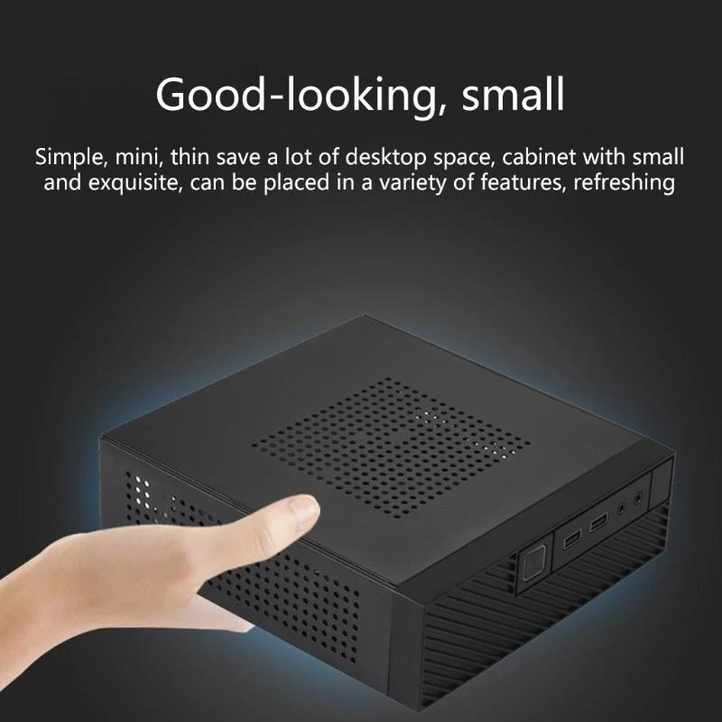 

Mini-ITX for Case HTPC Computer for Case Home Theater Computer Chassis Monitoring server Chassis for ITX Mother