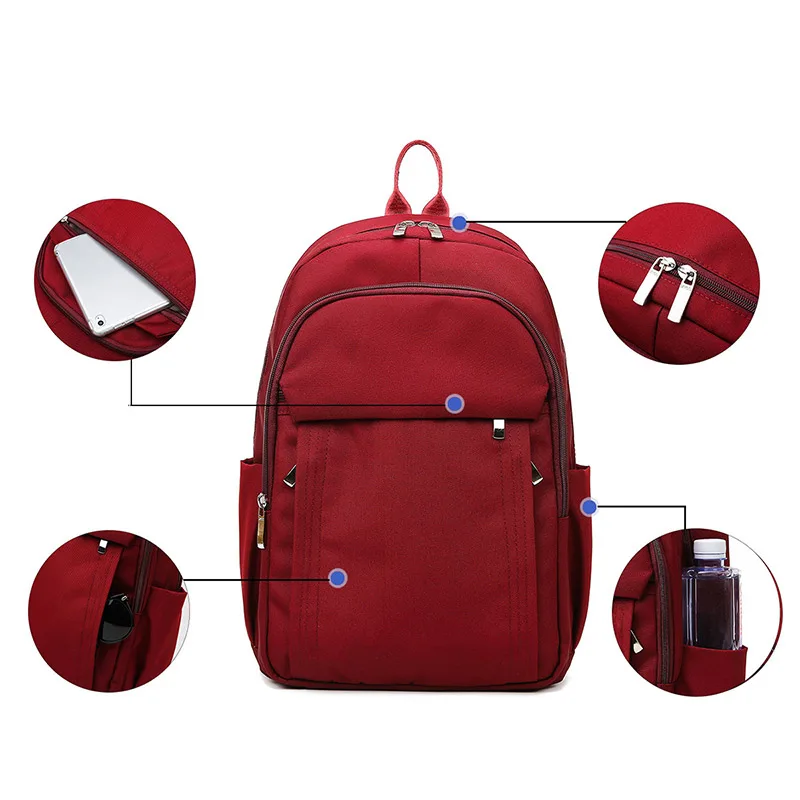 حقيبة مدرسية للطالبات الجامعيات تصميم متخصص على طراز K حقيبة المدرسة الثانوية للرجال حقيبة ظهر بسيطة ذات سعة كبيرة 2024 نمط جديد