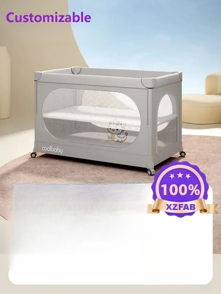 Factory Direct 2026 One second opening and closing crib multi-function splicing movable portable Hot sales