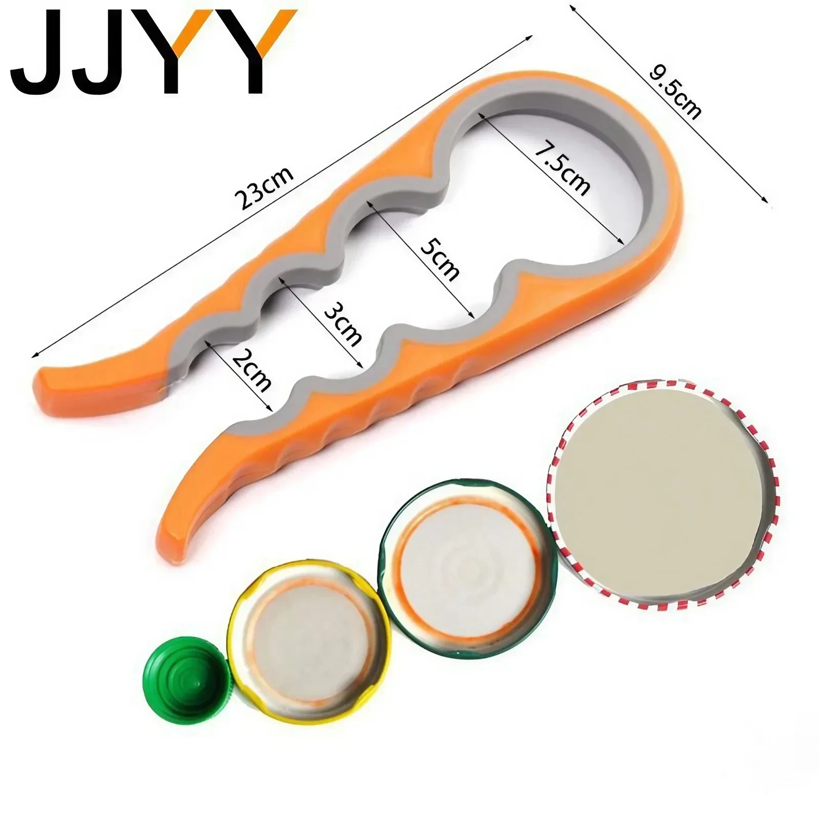 JJYY Multi-functional 4-in-1 Can and Jar Lid Screwer Non-slip Twist Bottle Opener Multifunctional Can and Jar Opener Kitchenware