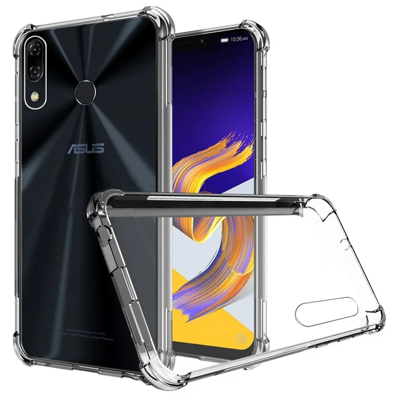 Per Asus Zenfone 5Z ZS620KL custodia cuscino d\'aria antiurto Airbag Cover posteriore in Silicone custodia trasparente per Asus Zenfone 5 ZE620KL