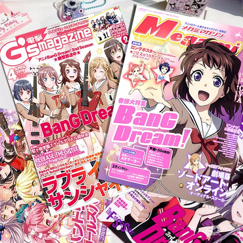 

20 шт./компл. Kawaii Anime BanG Dream! Наклейки плакат стикер на стену обои для спальни Toyama Kasumi украшение комнаты в общежитии подарок