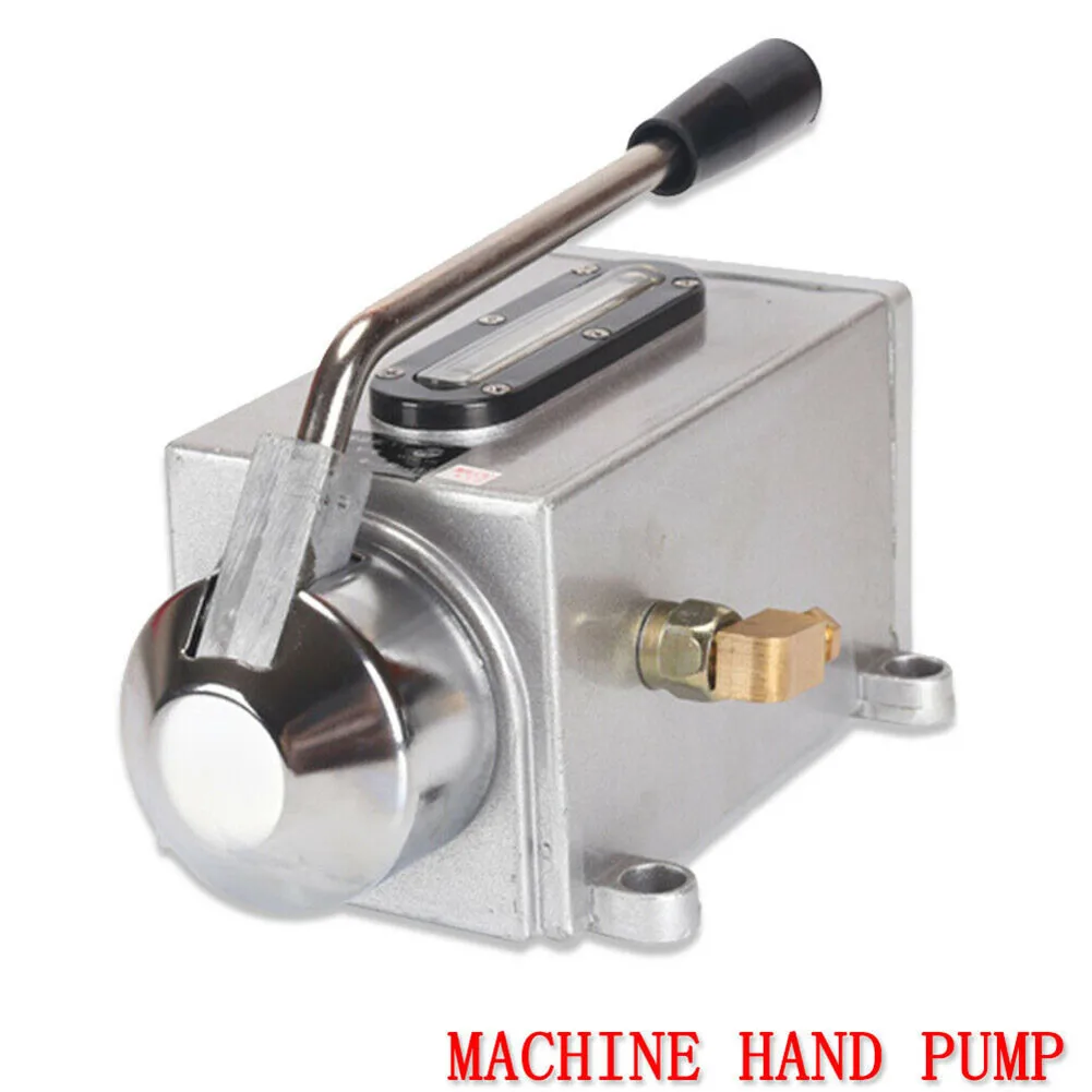 CNC Machinery Manual Lubricating Oil Pump Hand Lubrication Oiler 500cc For Cutting Milling Machine Manual Pump Aluminum Alloy