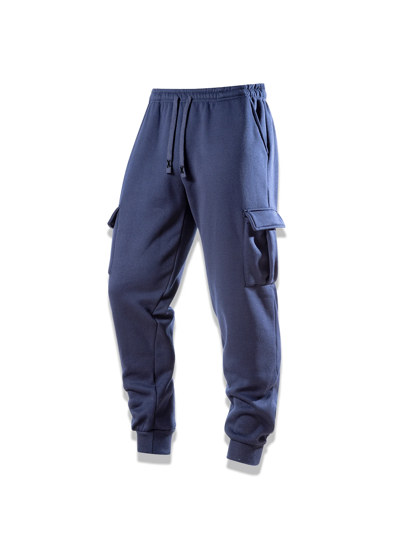 الرجال البضائع السراويل عارضة الرياضة الرباط Sweatpants ربيع الخريف بلون المرقعة جيوب الكاحل طول نحيل سروال شكل قلم رصاص