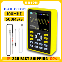 FNIRSI 5012H Digital Oscilloscope 100MHz Bandwidth 1GSa/s Portable Handheld Oscilloscope with Multimeter & Waveform Generator