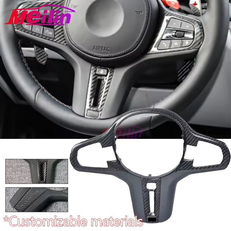 Used for BMW G20 G22 G23 G26 G42 G80 G82 G83 G87 G29 1 2 3 4 M series, carbon fiber steering wheel cover, car interior
