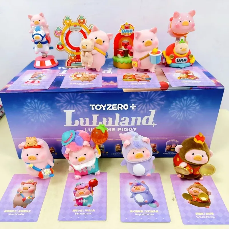 En Stock TOYZERO LuLu el cerdito LuLuLand caja ciega juguetes muñeca LuLu caja misteriosa payaso cerdo modelo fantasía carrusel regalos Juguetes