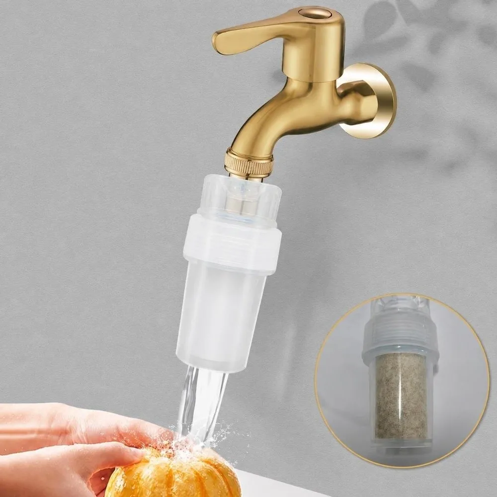 Sediment & Scale Reducing Faucet Water Filter Splash-Proof Tap Water Purified Adapter Faucet Water Purifier Front Kitchen