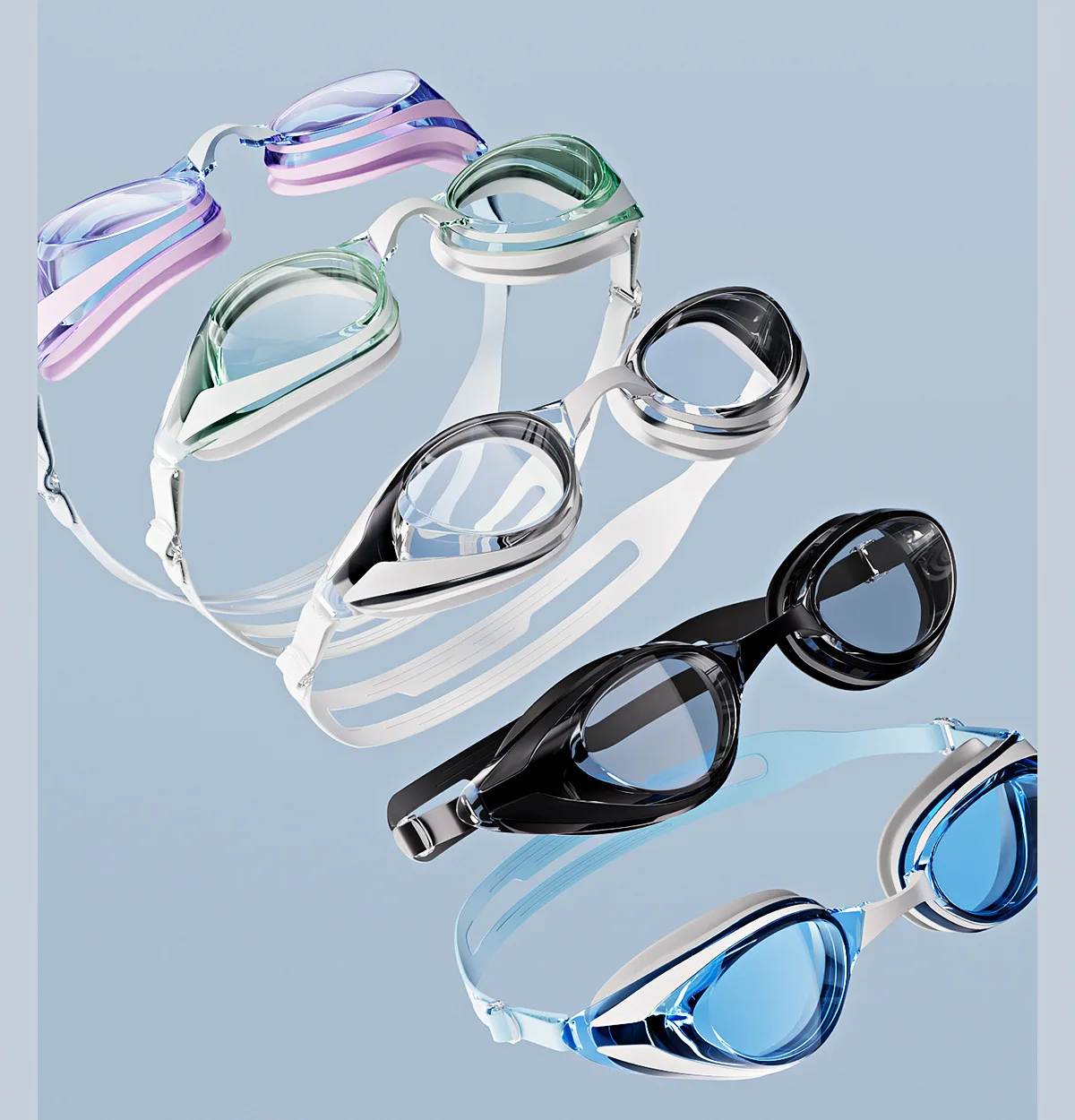 

Adults Myopia Swimming Goggles Men & Women UV Shield Anti-Fog Waterproof Plating Lens Water Sports Swim Pool Eyewear Glasses