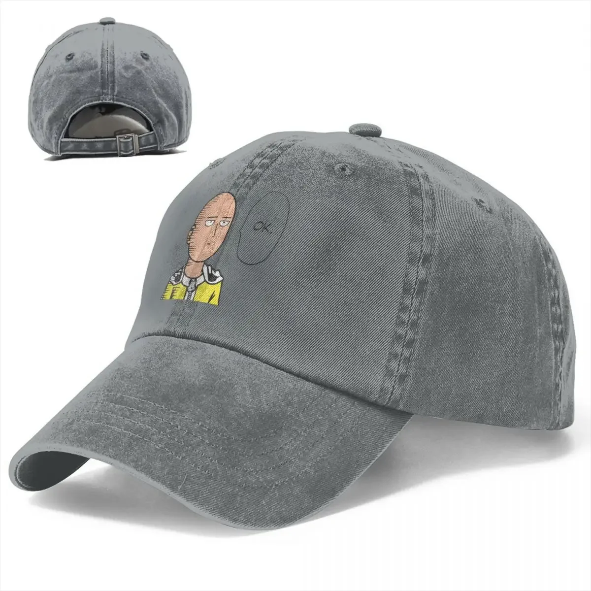 ONE PUNCH MAN Baseball Cap For Men Cotton Hats Adjustable Hat Fashion Casual Cap Truck Driver Hat