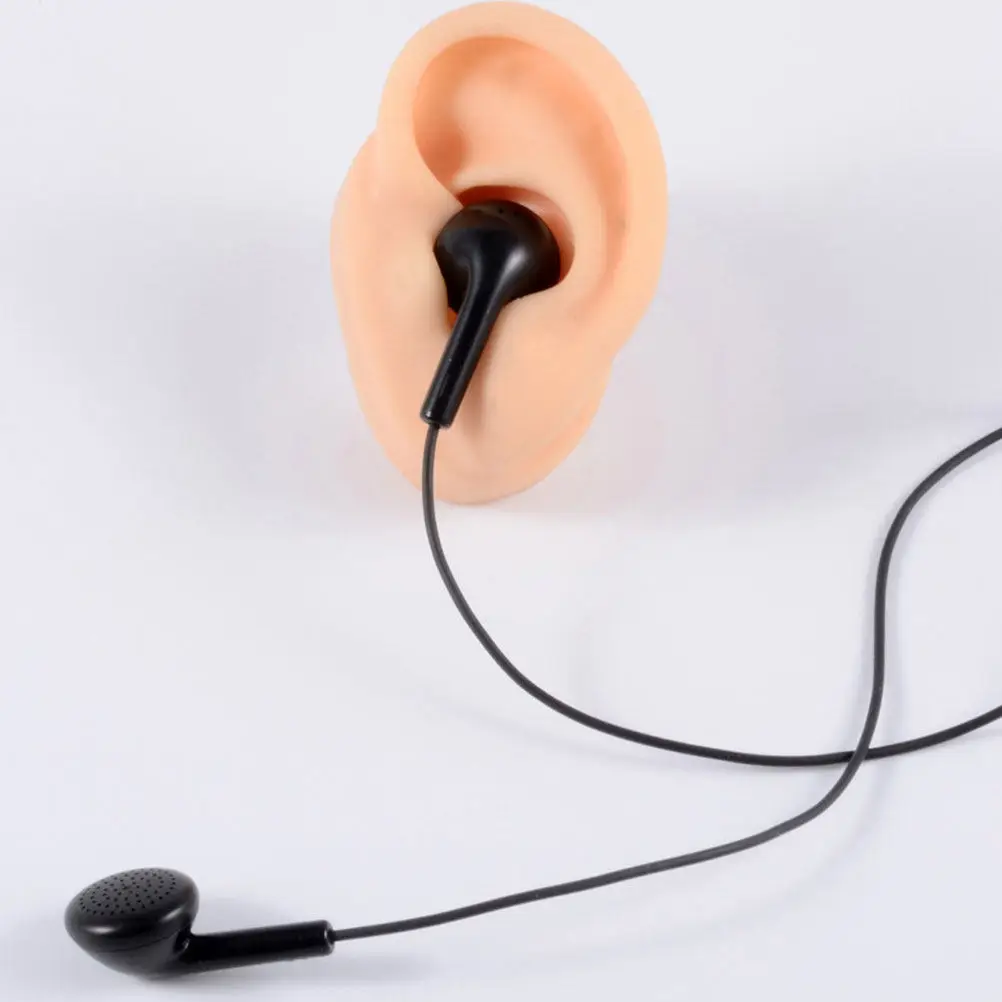 2Pcs Silicone Ear Models Soft Fake Ears for Ear Piercing Training Simulation Teaching Props Silicone Body Parts