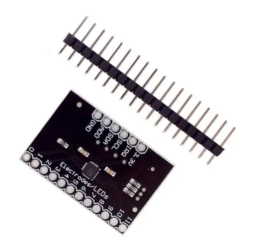 MPR121Breakout V12 Capacitive Touch Sensor Controller Module I2C Interface Keyboard Development Board for Arduino W/ Driving Pin