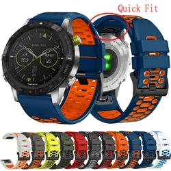 Quickfit 26mm 22mm Width Strap For Garmin Approach S70 S62 Forerunner 965 955 Epix Pro 2 47mm Smartwatch Band Silicone Bracelet