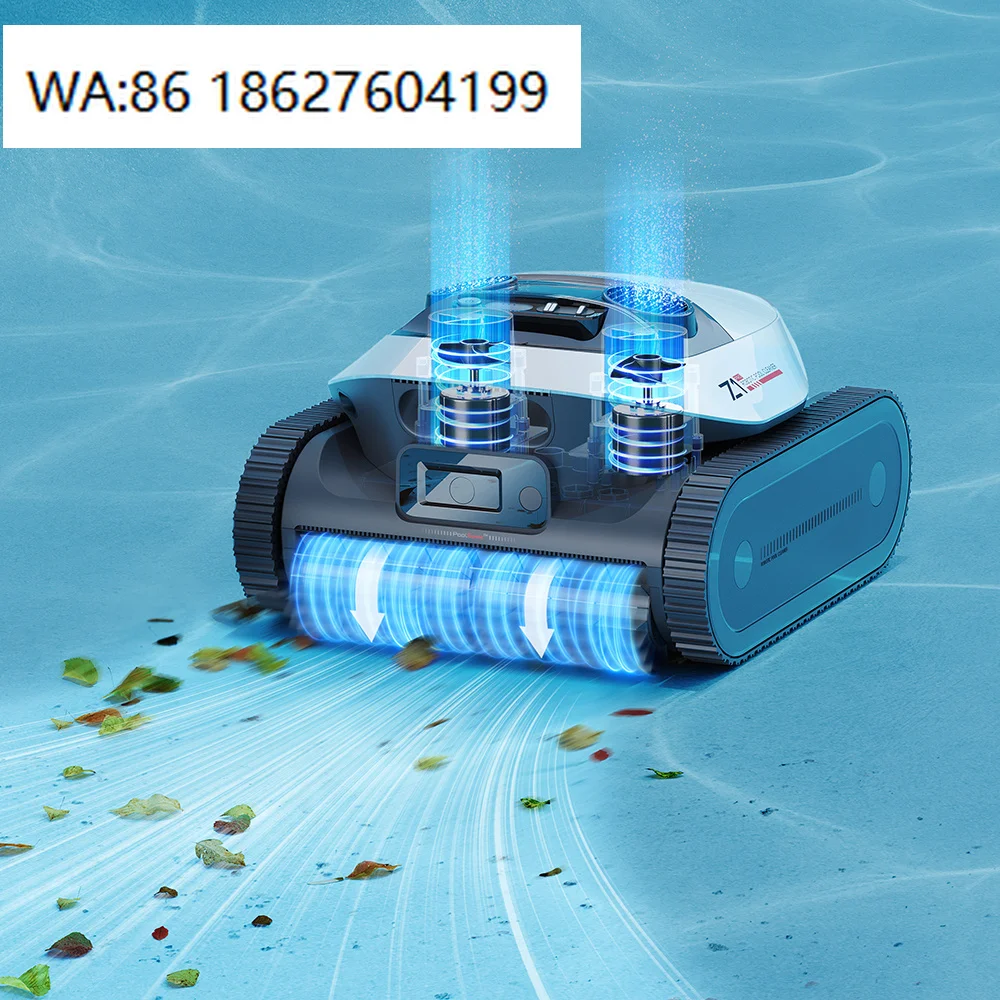 For Pool Vacuum Cleaner Hot Sale Automatic Smart Obstacle Avoidance with Horizontal Waterline Cleaning Reinforced Track Drive Fo