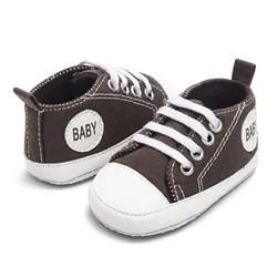 Baby Canvas Classic Sports Sneakers Newborn Baby Boys Girls Print Star First Walkers Shoes Infant Toddler Anti-slip Baby Shoes