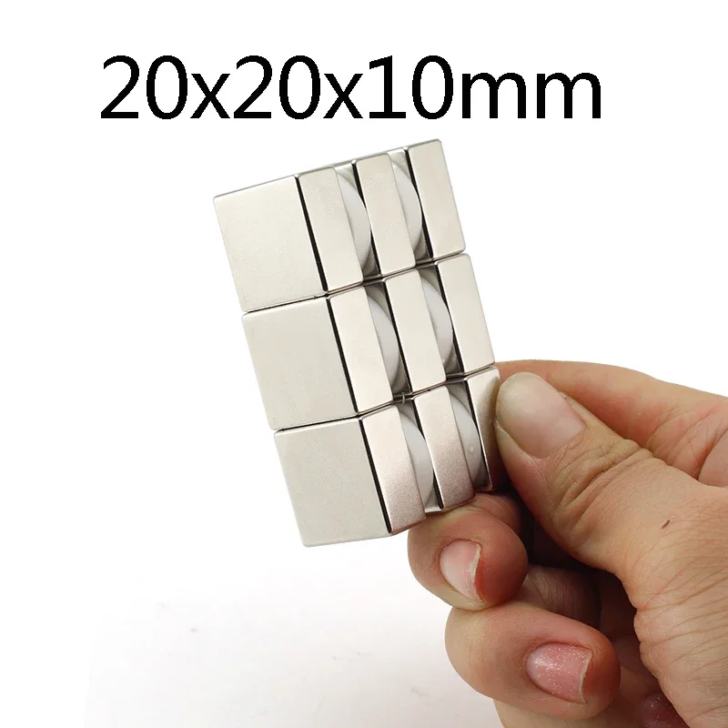 

1/2/5/10pcs 20x20x10 mm Search Quadrate Magnet Stong Magnets 20x20x10mm Powerful Neodymium Magnetic 20*20*10mm