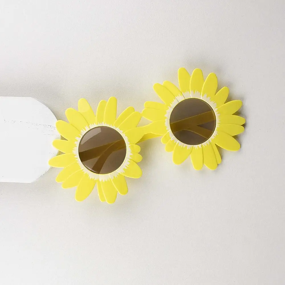 Party Supplies Sun Flower Shape Flower Glasses Photograph Props Glasses Large Frame Daisy Shades Decorative Glasses
