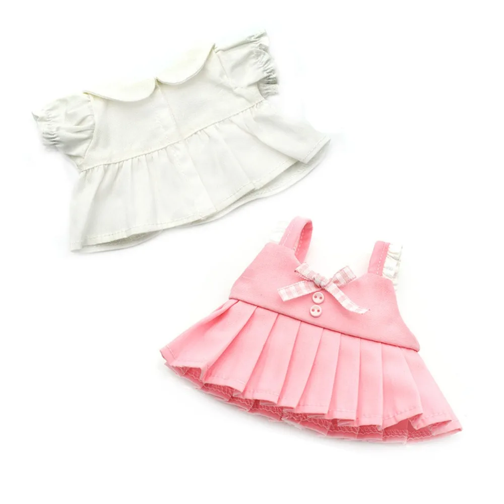 20cm Plush Cotton Doll Clothes Cool Stuff Outfit Summer Skirt Dolls Accessories Sitting Party Changing Dress Game DIY Toys