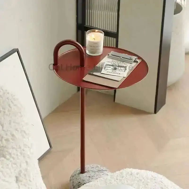 طاولات Mesas لخدمة التسوق عبر الإنترنت أثاث القهوة لغرفة المعيشة طاولة صغيرة ليلية رفع الأريكة الجانبية الصغيرة المستديرة