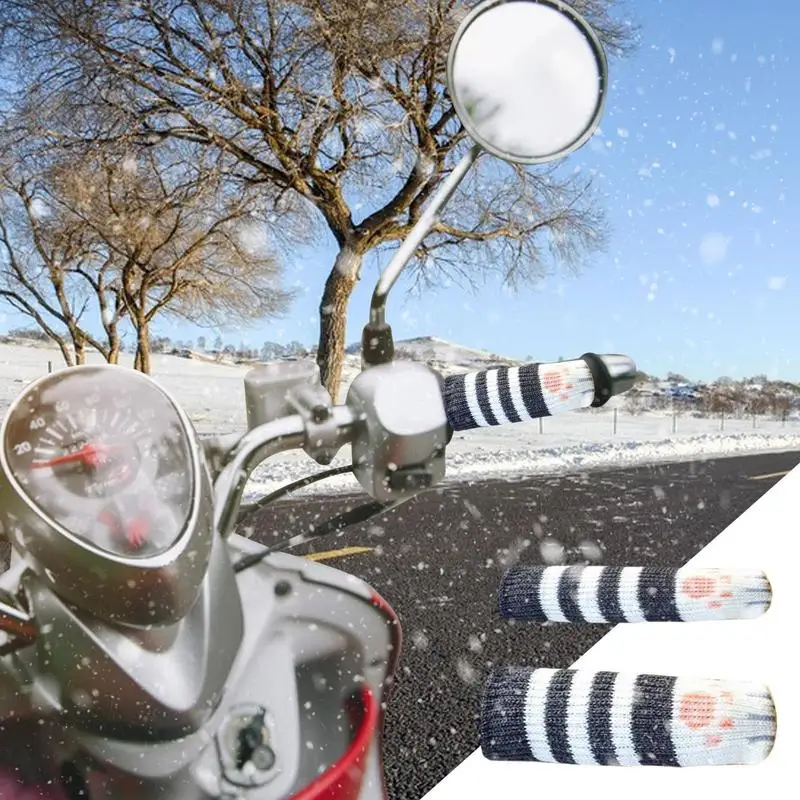 Motorstuurgreep Cover Warme stuurbeschermhoes Winter Waterdichte motorgreep Beschermende bewaker voor elektrisch