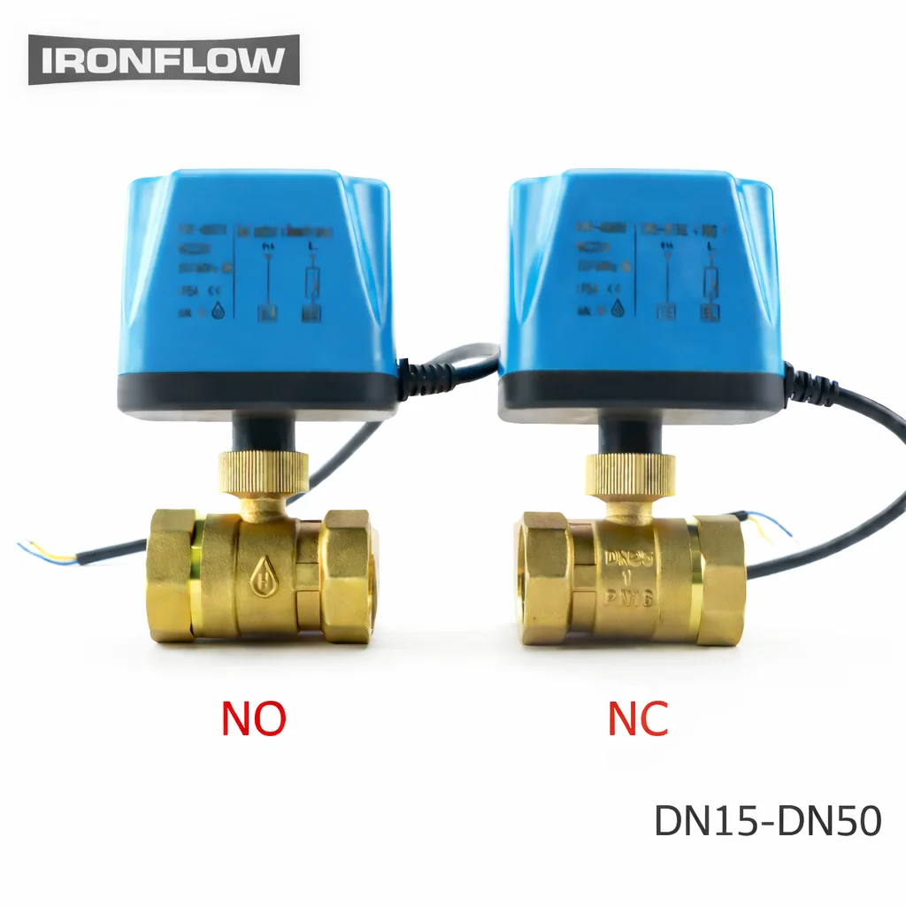 

Моторизованный шаровой кран 1/2''–2'' (DN15–DN50) нормально закрытый/открытый, 110В переменного тока, 2-проводной, с латунным электроприводом для контроля потока воды, масла, газа