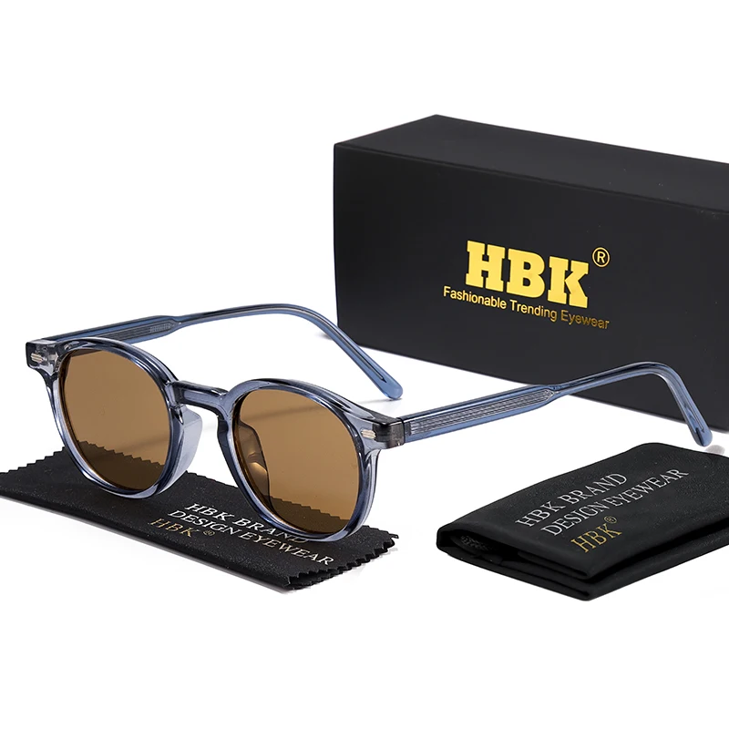 HBK Klassische einfache lässige runde TR-Rahmen polarisierte Sonnenbrille Männer Frauen Outdoor Party Urlaub Reisen Fahren Dekore Foto Requisiten – Detail 19