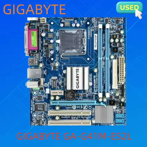 GIGABYTE GA-G41M-ES2L Desktop Motherboard G41 Socket LGA 775 For Core 2 DDR2 8G Micro ATX Original