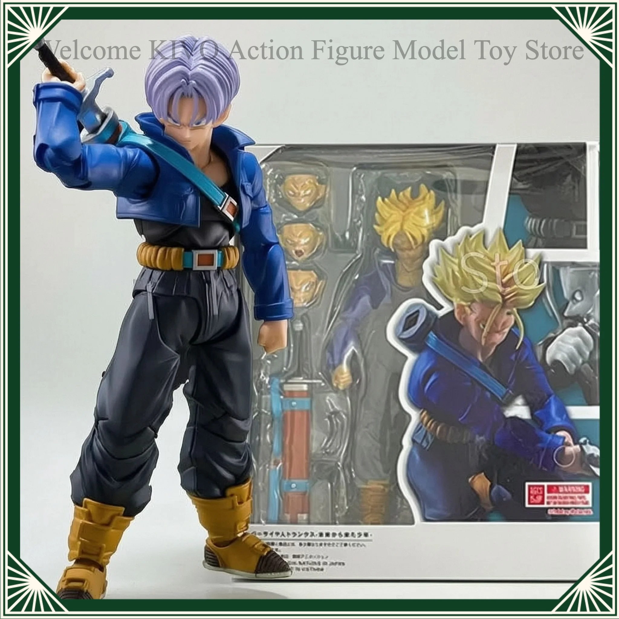 In Stock Genuine Bandai S.H.Figuarts Dragon Ball Trunks Boy From Future Anime Action Figure Collectible Model Toy Gift