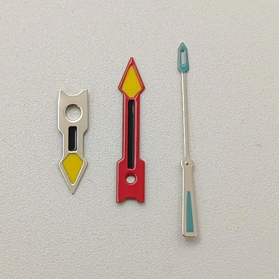 Watch Hands Multi-Color Yellow Luminous Three Hands 8mm*12mm*12.5mm for NH35 NH36 4R 7S Movement Watch Mod Parts