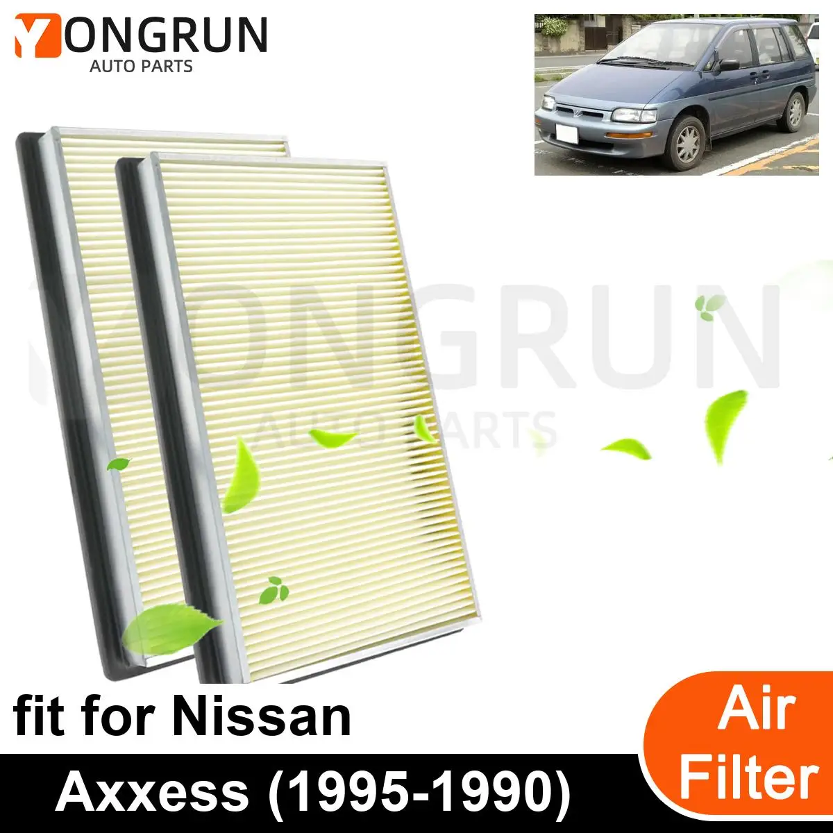 

2Pcs New Car Engine Air Filter Cleaner for 1995-1990 Nissan Axxess Car Accessories OEM CA4309 16546-0Z000 16546-V0110