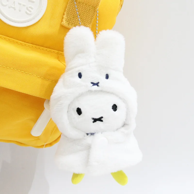2026 New Miffy Raincoat Rabbit Pendant Cute Ornament Bag Charm Desktop Decor Lightweight Portable Hanging Accessory Decor Gift
