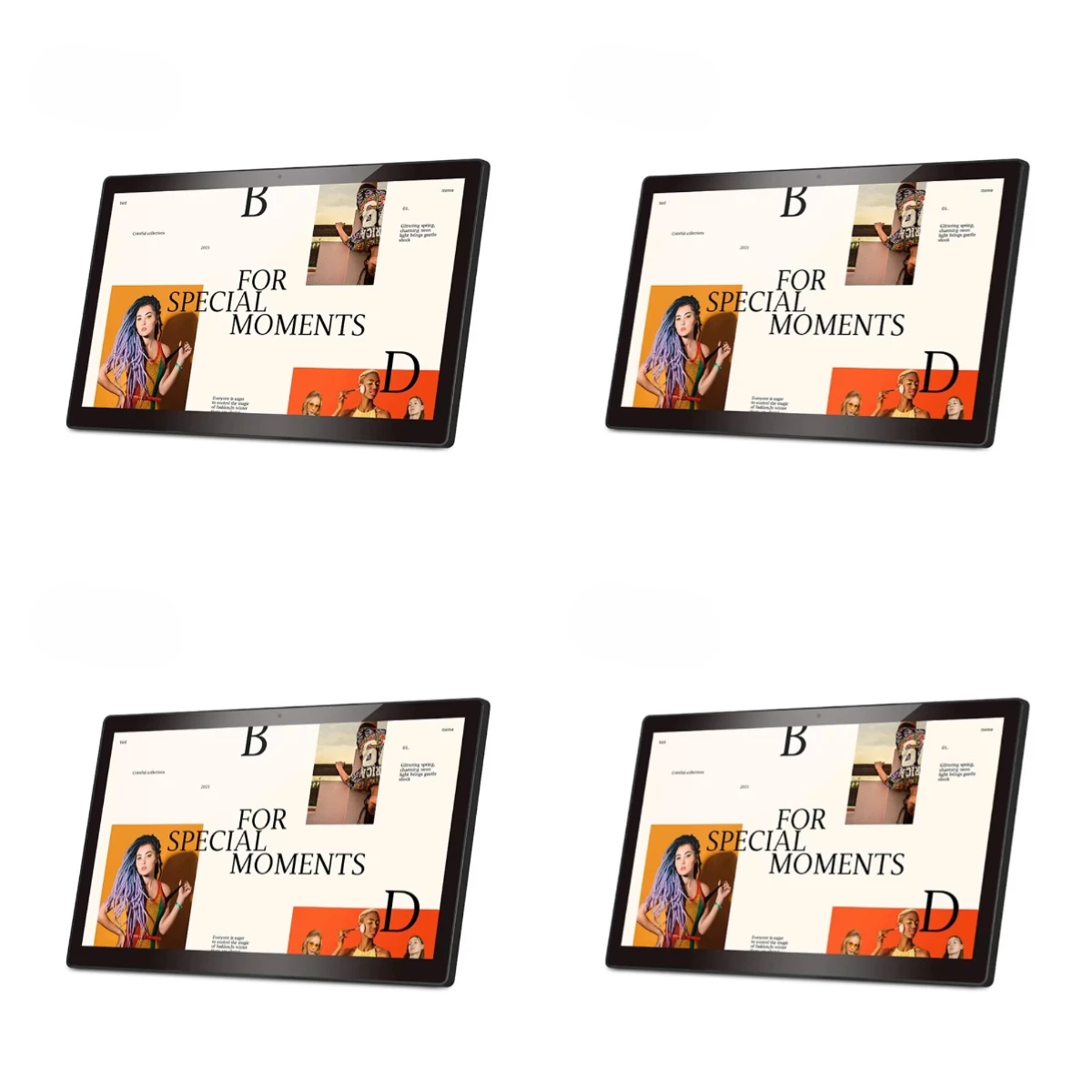 WF1588T 15.6 Inch Wall Mount LCD Digital Signage Capacitive Touch Screen Display Tablet Pc for Commercial Advertisement