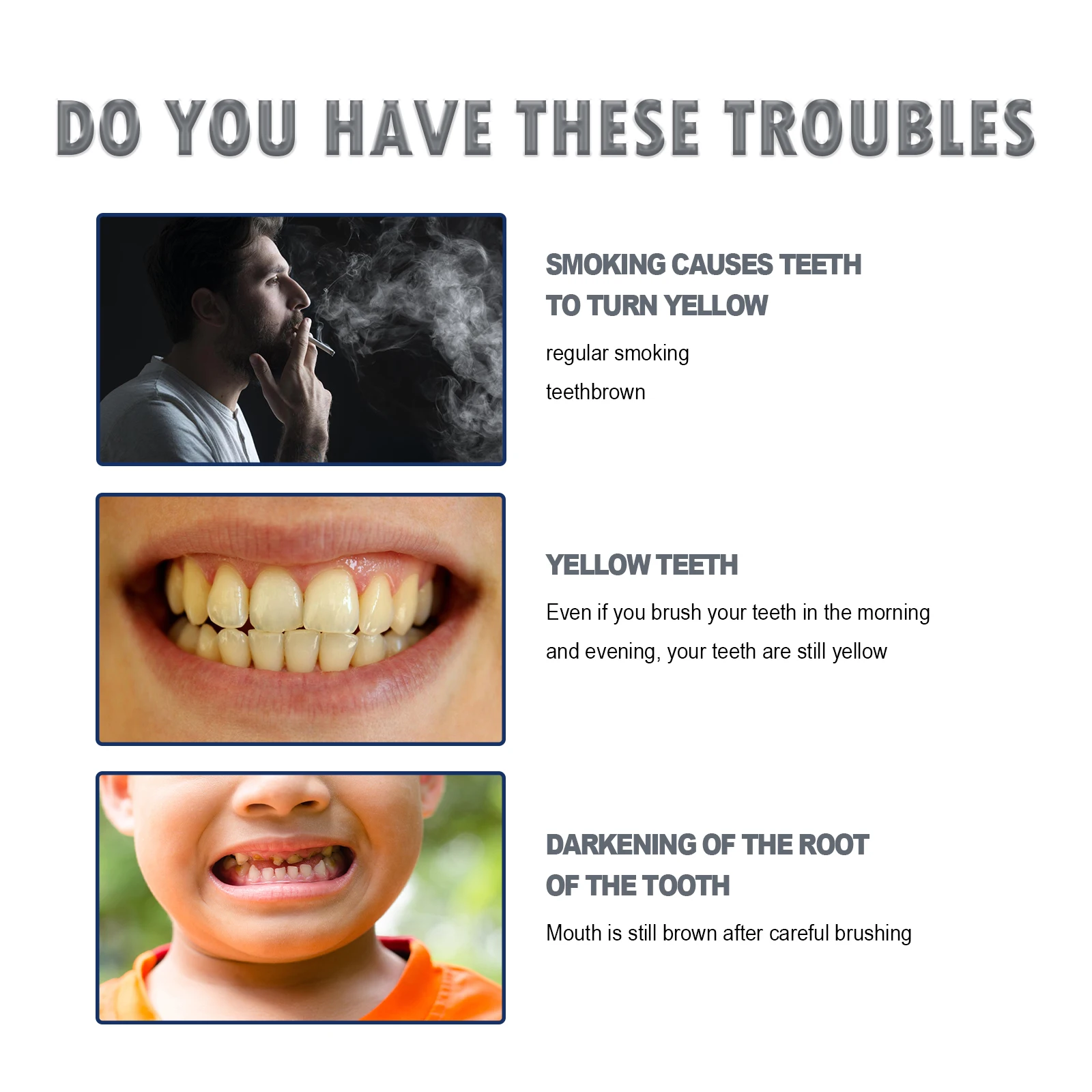 OUHOE 치아 미백 에센스 펜 치아 청소 관리 신선한 호흡 연기 얼룩 제거 치아 미백 치아 청소 펜 3pcs