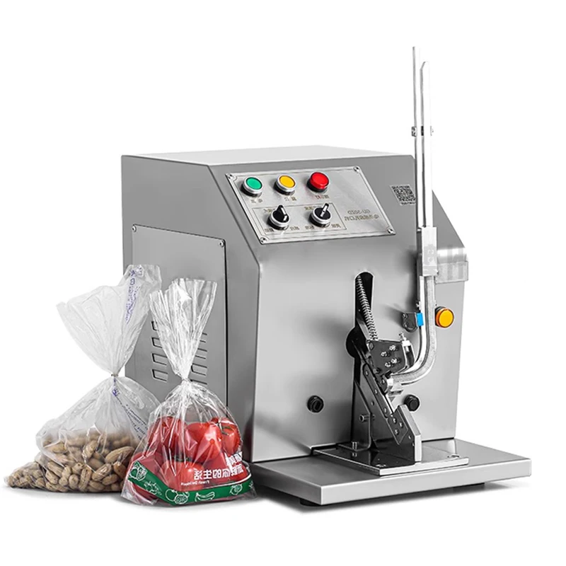 Fully automatic electric buttoning machine, bread bag tying machine, mesh bag sealing machine, elastic cord