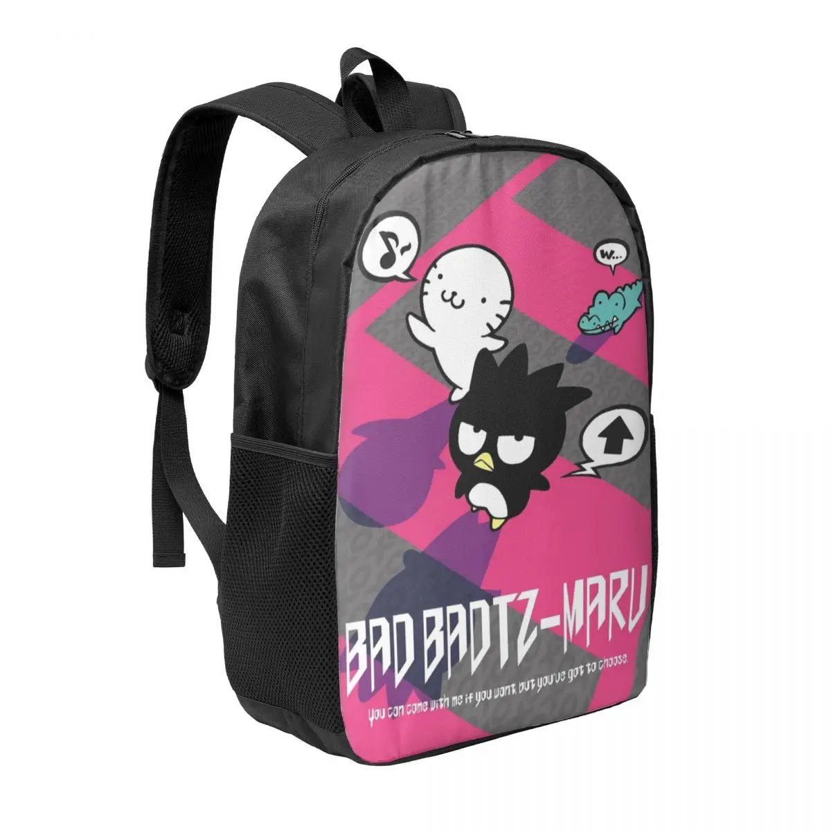 Custom Animes Bad Badtz Maru Kawaii Cartoons Laptop Backpack Men Women Casual Bookbag for College School Student Bag