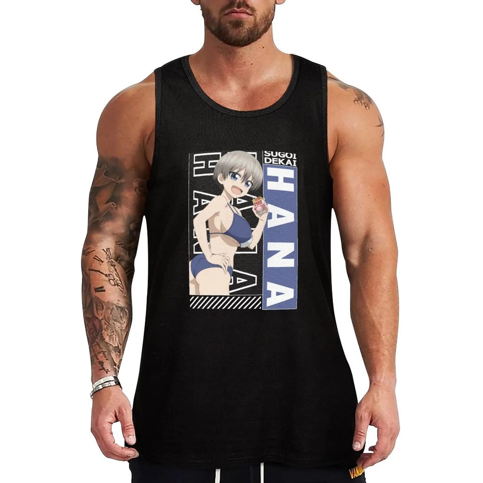 

Uzaki Hana Uzaki-Chan Wa Asobitai - Uzaki-chan Wants to Hang Out! Tank Top Vest for boy muscular man T-shirt male