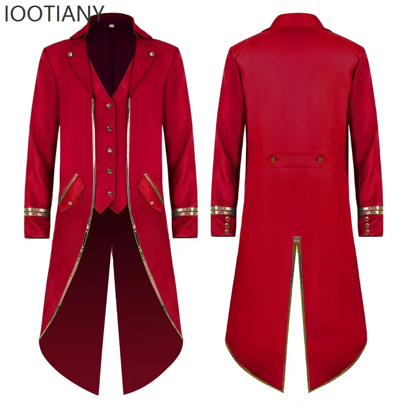 

CosplayMen's Classic Medieval Vintage Blue Tuxedo Halloween Cosplay Victorian Renaissance Style Steampunk Medieval Jacket Costum