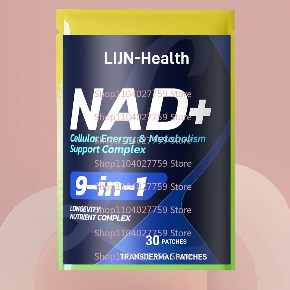 

30 Patches NAD+ Transdermal Patches NMN+NR Super Absorption with Quercetin,PQQ Helps Promote Healthy Aging