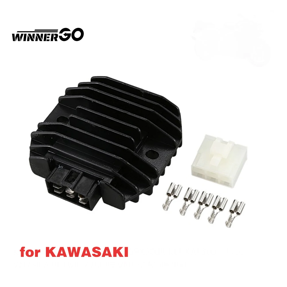 WINNERGO Motorrad-Spannungsregler-Gleichrichter für Kawasaki KLR 650 KLR650 KLX S 250 KLX250S KLXS250 2008-2018 21066-0027 – Detail 3