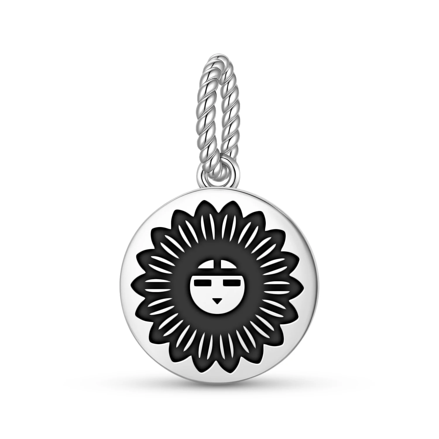 Hopi Tawa Pendant 925 Sterling Silver Symbol Charm Bead for Women Bracelet Necklace Jewelry Popular
