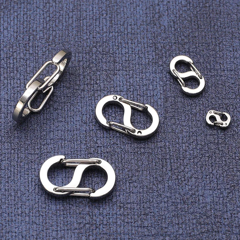 1/5pcs Stainless Steel Letter S Buckle Spring Lobster Clasp Hook Connectors for Necklace Bracelet DIY Jewelry Making Supplies