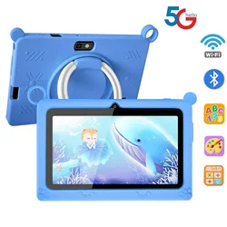BDF-Tableta K2 5G para niños, Tablet de 7 pulgadas, Quad Core, 4GB de RAM, 64GB de ROM, Android 9,0, Google Learning, juegos educativos, WiFi, Bluetooth